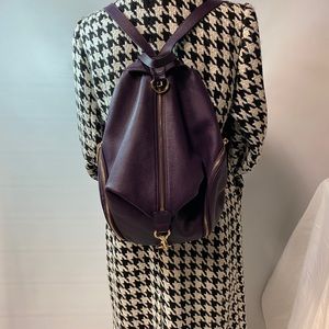 Rebecca Minkoff Julian Backpack Purple w/ Gold Hardware